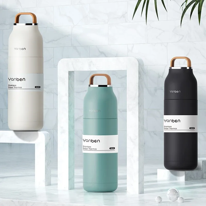 

Travel Water Bottle 304 Stainless Steel Thermos Bottle Thermal Cup Vacuum Flask 350ml Coffee Insulated Cup Thermo Mug 6-12 Hours
