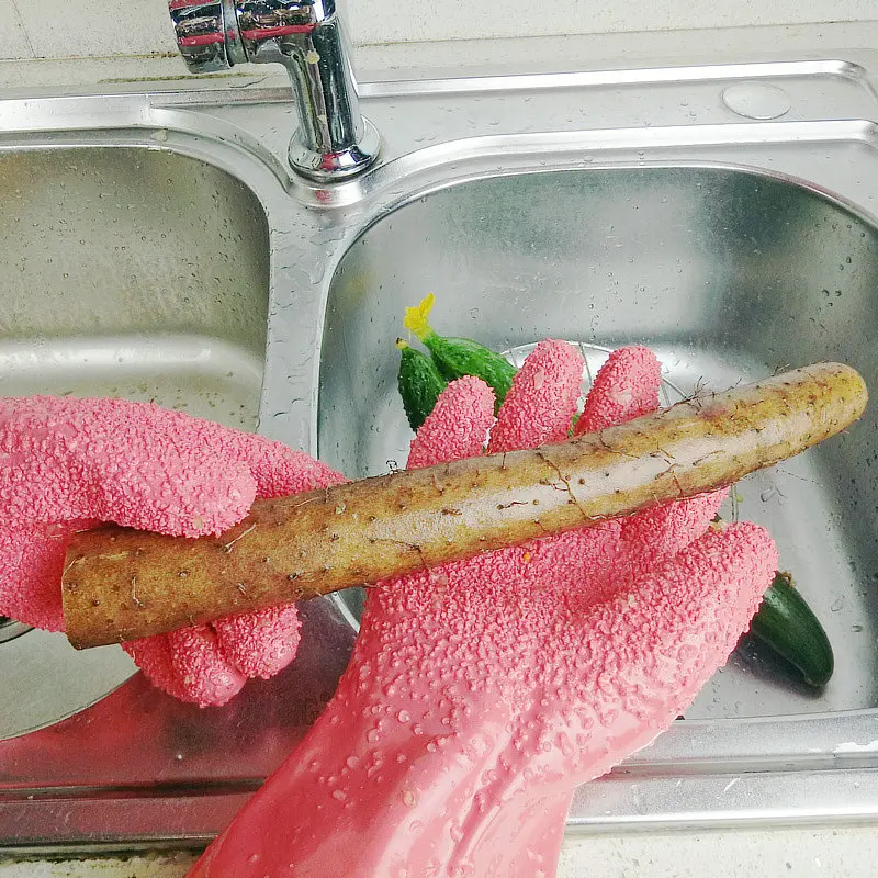 Peeling Potato Gloves Peel Vegetable Fish Scale Gloves Non-slip Household Glove Dishwashing gants Cooking Tools