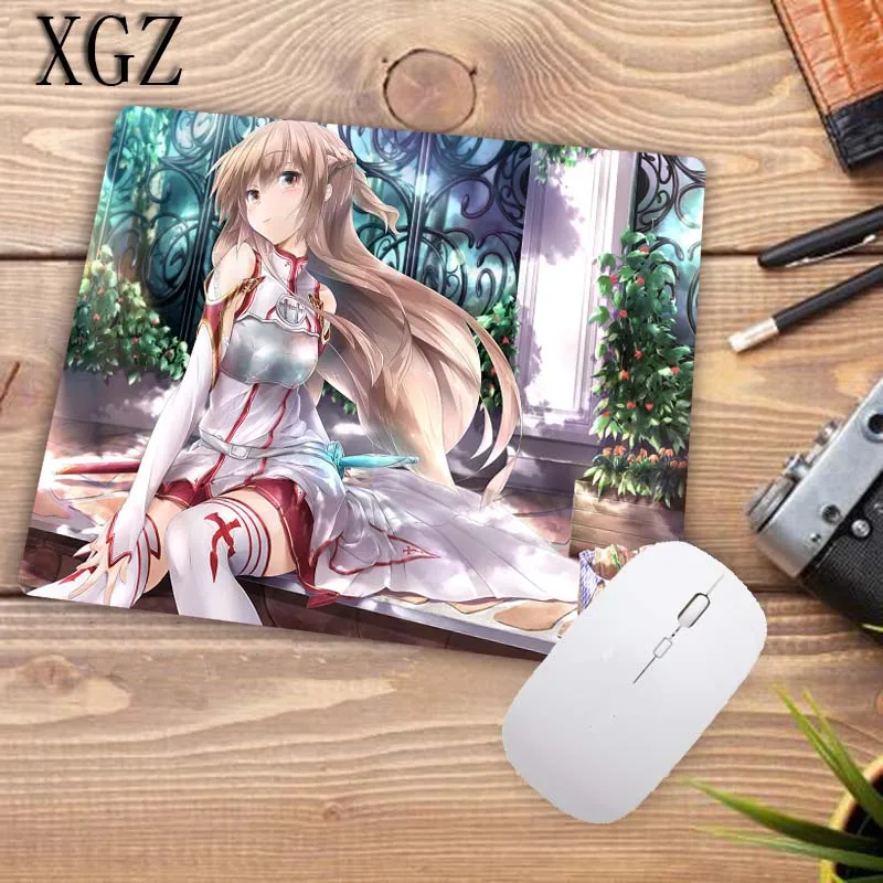 XGZ продвижение сексуальный коврик для мыши для девочек Аниме игровая клавиатура резиновый коврик мышь плеер ноутбук игра офис настольная панель 22x18 см
