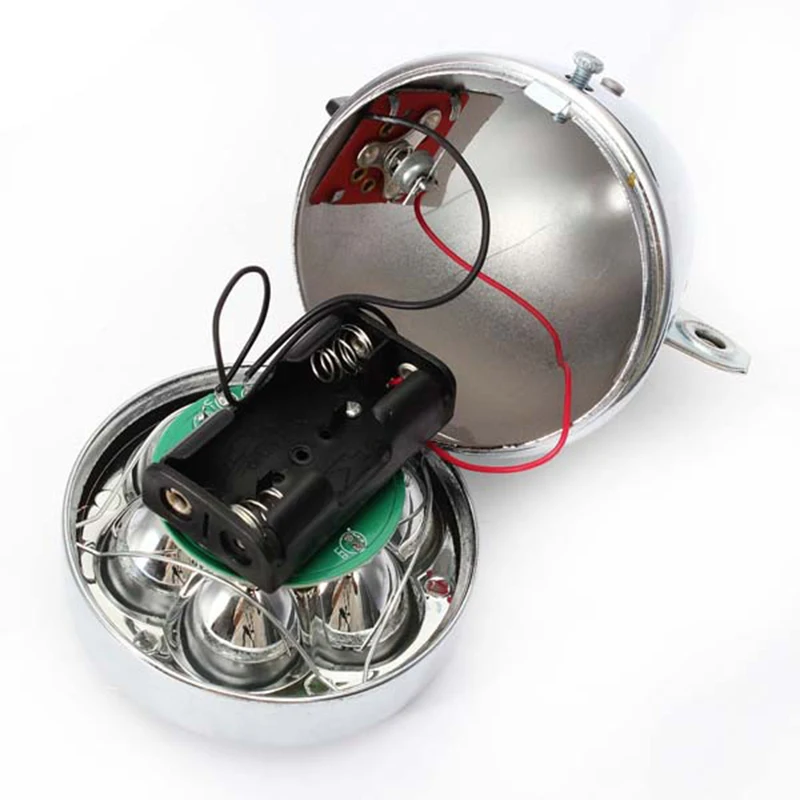 

Durable LED Metal Chrome Vintage Bike USB Charging Retro Front Fog Light Head Lamp 7 Led Bike Ultra Light Cycling Accessories
