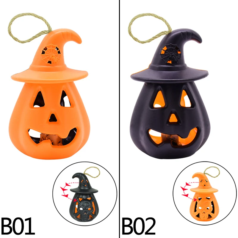 

Led Lamp Halloween Pumpkin Lights Party Hanging Decor Cute Mini Flash Lights Portable Halloween Decor Props Light Party Supplies