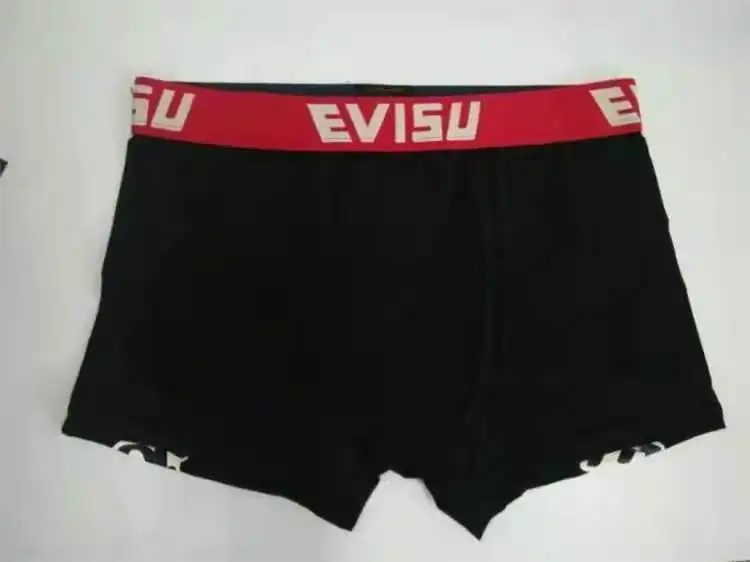 Новые полки Аутентичные Evisu повседневные мужские Tide бренд-Боксер Дышащие Боксеры хлопок печати мода боксер короткий жилет
