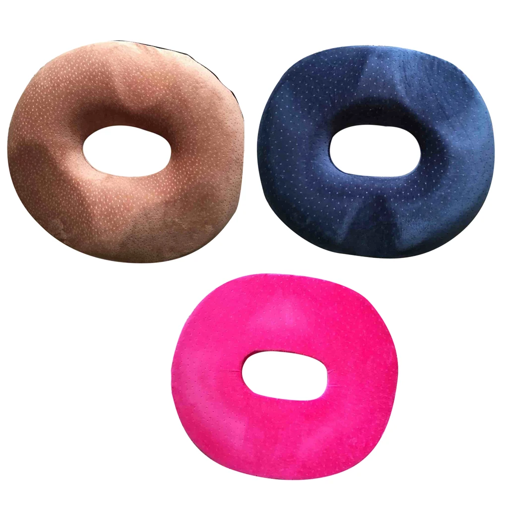 Подушка-Кольцо из пены с эффектом памяти рельефная Подушка-пончик для