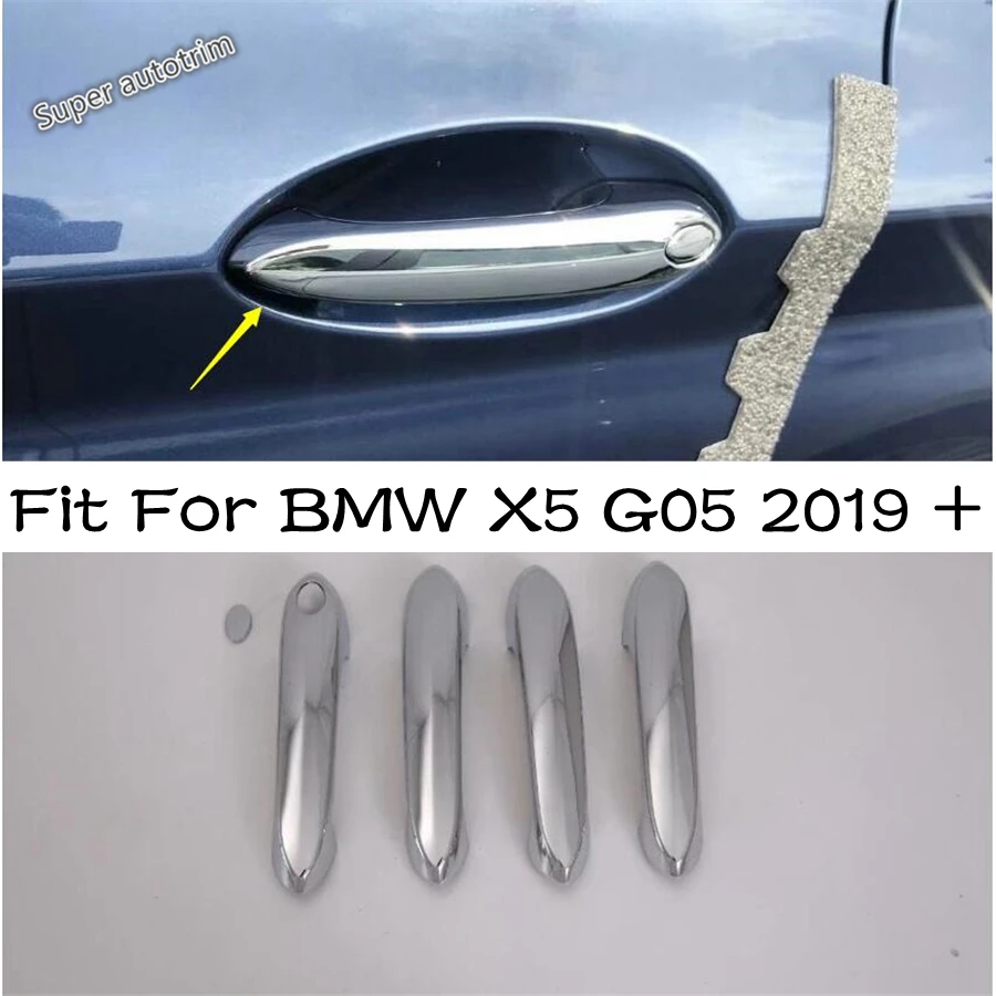 

Lapetus Side Door Handle Protection Cap Cover Trim ABS Accessories For BMW X5 G05 2019 - 2021 Chrome / Carbon Fiber Exterior