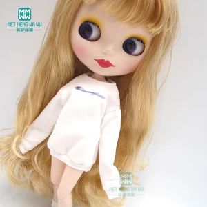 Одежда для кукол Blyth, 1 шт., модный свитер с надписью, носки для кукол Blyth Azone 16