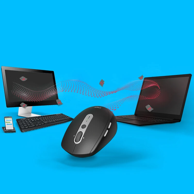 Беспроводная Bluetooth Мышь Logitech M590 фотоэлектрическая беззвучная перекрестная