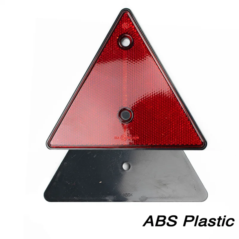 

Red Rear Reflectors Triangle Reflective for Gate Posts Safety Reflectors Screw Fit for Car Trailer Motorcycle Caravan Truck Boat