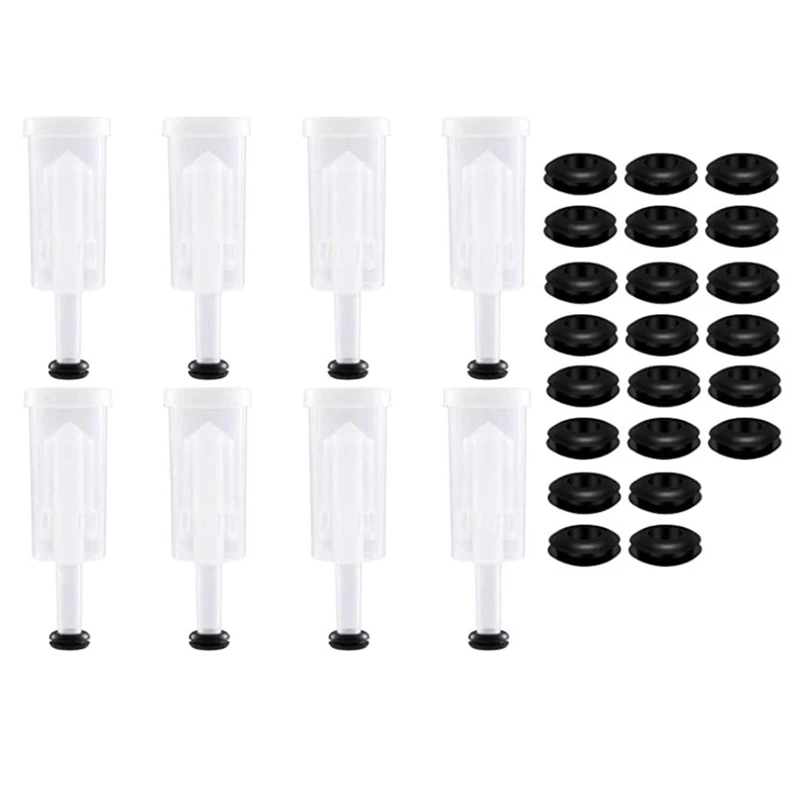 

Воздушные Замки для брожения, 8 пластиковых воздушных затворов с 30 силиконовыми люверсами, набор воздушных затворов для брожения, пивоварен...