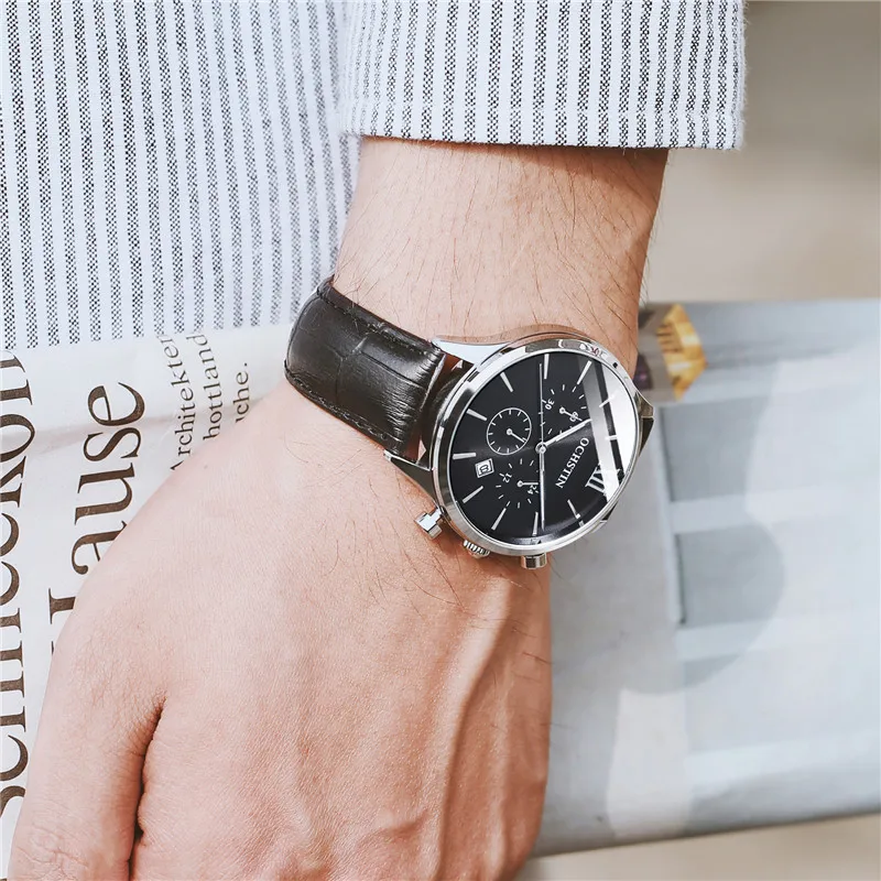 OCHSTIN мужские наручные часы-хронограф Автоматическая Дата спортивные Для мужчин