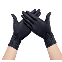 2022 10 pcs latex nitrile disposable black white gloves kitchen protective work hand household cleaning products garden