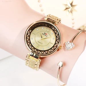 Стразы, модные женские часы, брендовые золотые часы SOXY, женские наручные часы с браслетом из нержавеющей стали, женские часы, женские часы