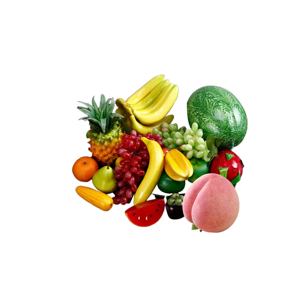 

20шт модель искусственных фруктов и овощей, реквизит для домашнего декора (случайный стиль)