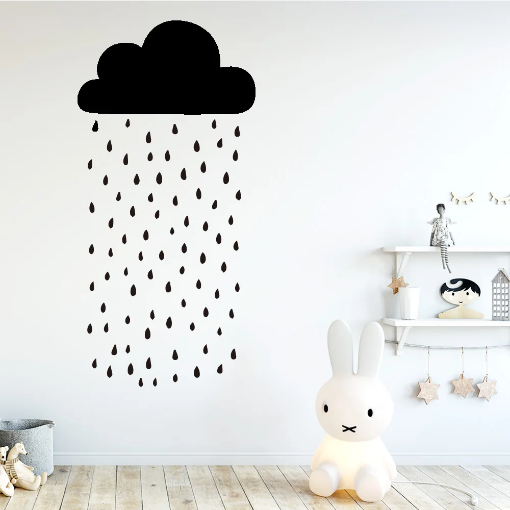 Виниловые наклейки на стену с облаком Настенный декор для гостиной детской