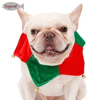 doglemi merry christmas jingle bells pet scarf dog cat bandana with bell