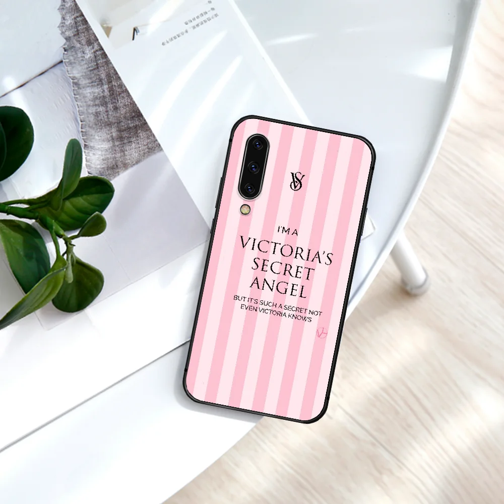 

LOVE Pink Victoria Luxury Brand Phone Case For Samsung Galaxy A 3 5 7 8 10 20 20E 21S 30 30S 40 50 51 70 71 black Cell Tpu Prime