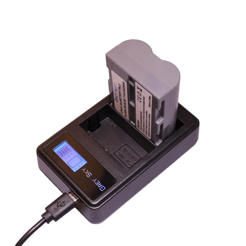 EN-EL3e EN EL3e ENEL3e 2400mAh батарея БАТАРЕИ Акку + LCD USB зарядное устройство для Nikon D30 D50 D70 D70S