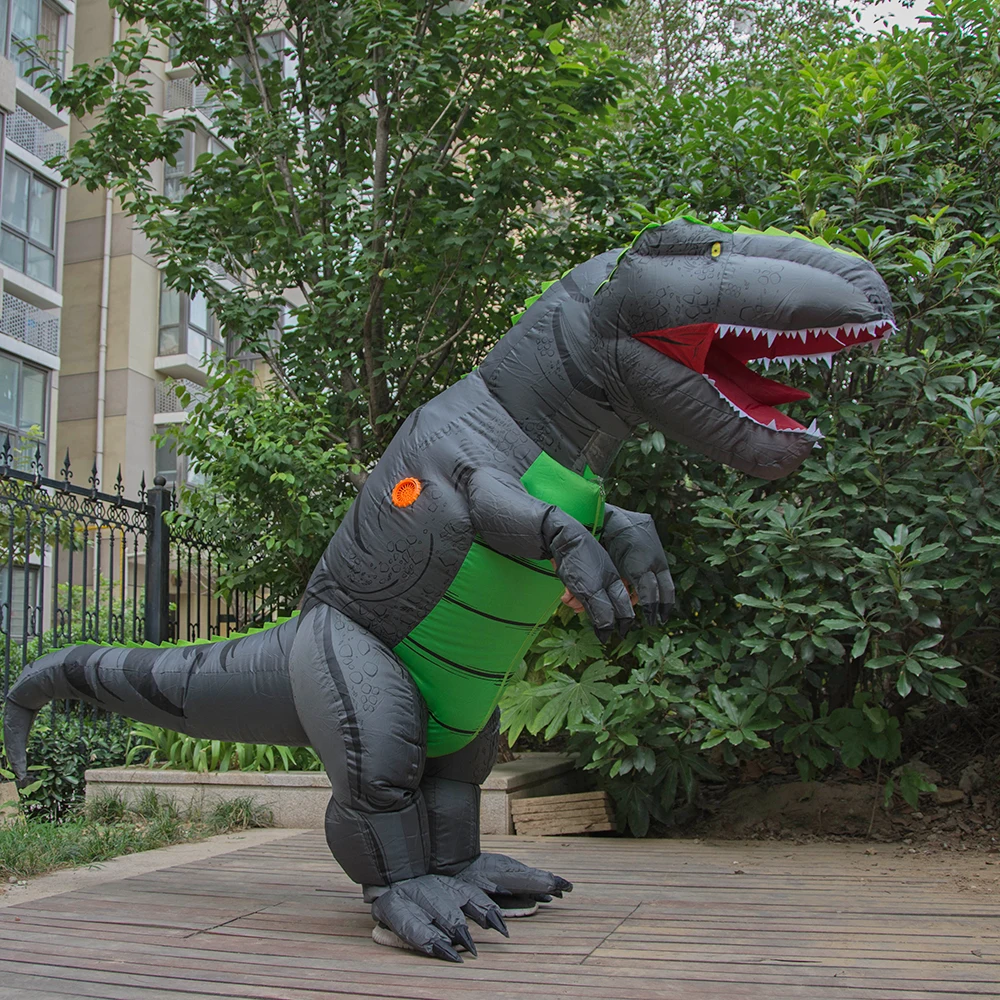 JYZCOS взрослый надувной костюм динозавра t rex карнавальный на Хэллоуин для женщин и