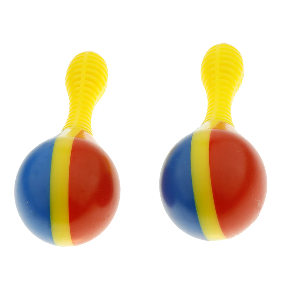 2pcs Plastic Maraca Sand Hammer Egg Shakers Percussion Instrument Gift Hand Shaker for Early Childhood Educational Toys |