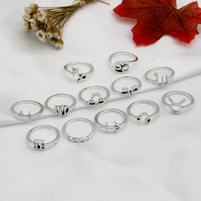12 шт. женские открытые Регулируемые кольца со звездами | Украшения и аксессуары