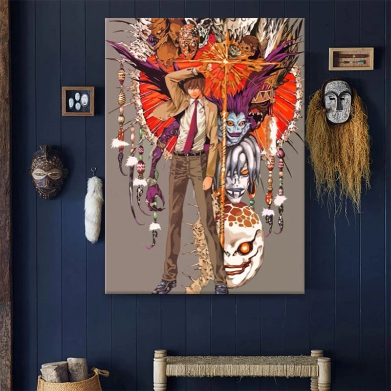 

Classic Anime Series Death Note Posters Retro Poster Bar Room Decoration Art Canvas Paintings Home Wall Decor Cuadros