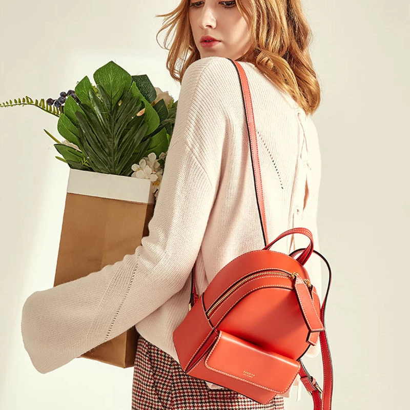 Роскошный женский мини-рюкзак из натуральной кожи для девочек милые рюкзаки