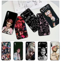 lil peep black silicone mobile phone cover case for huawei y6 y7 y9 prime 2019 y9s mate 10 20 40 pro lite nova 5t