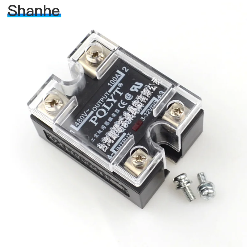 100A SSR input 3-32VDC output 480VAC solid state relay 100% QUALITY | Обустройство дома