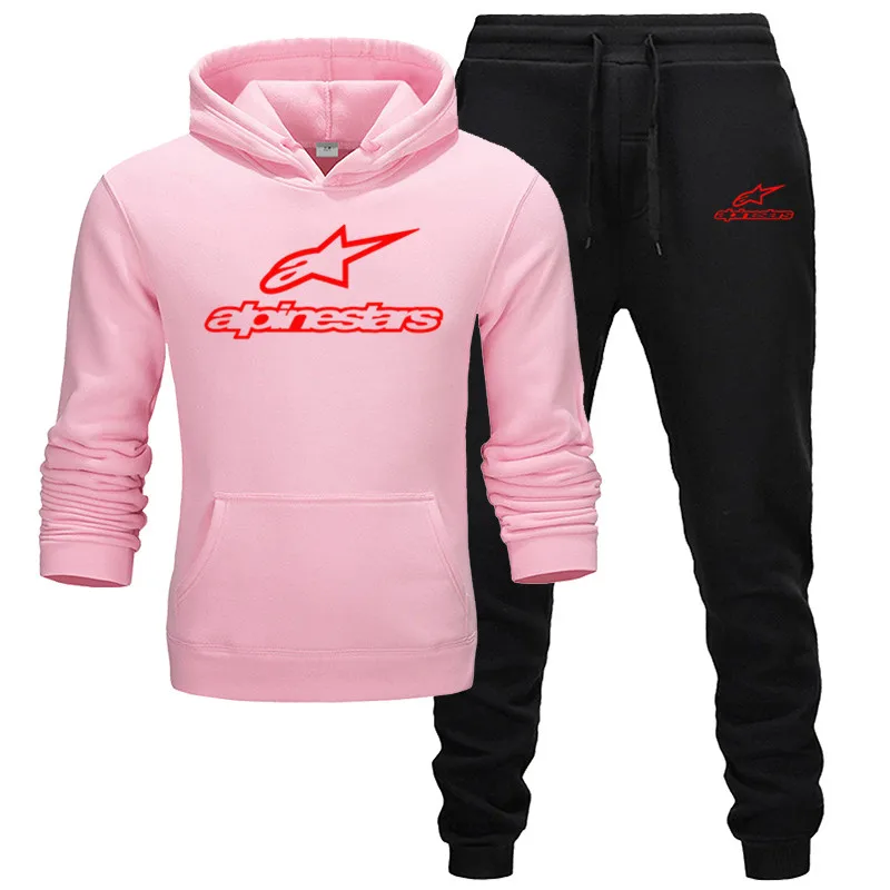 

Alpinestars Men Hoodies Set Fashion 2020 Autumn Brand Casual Tracksuit Mens Set Sports Two Piece Patchwork Hoodie Pant Male Suit