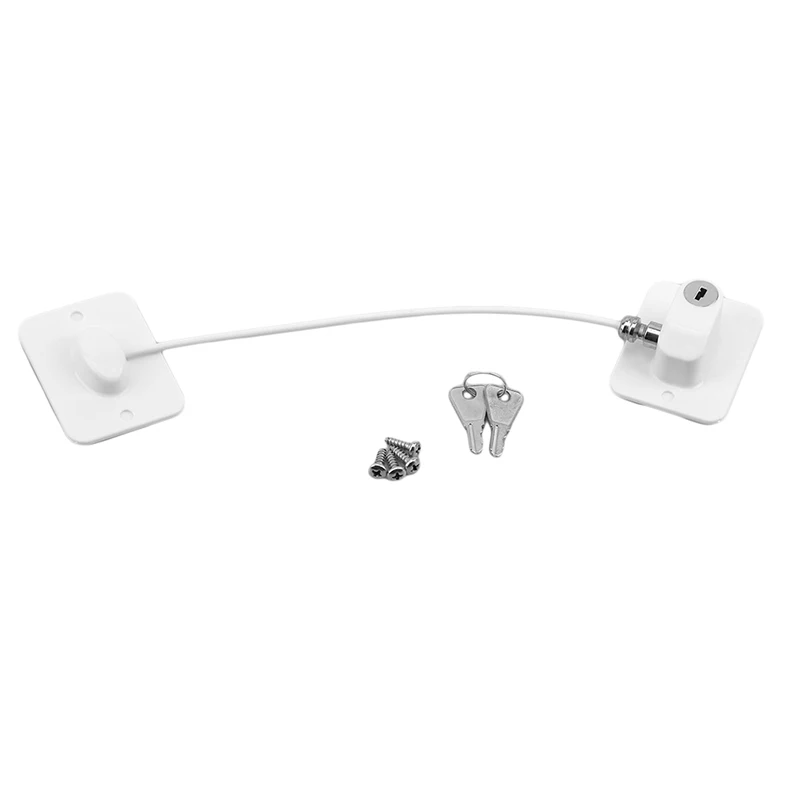 1pc cerraduras de seguridad para beb&eacute;s de pl&aacute;stico Restrictor de ventana infantil de seguridad de bloqueo de seguridad ni&ntilde;os impedir que los ni&ntilde;os cayendo Bloqueo de ventana-4