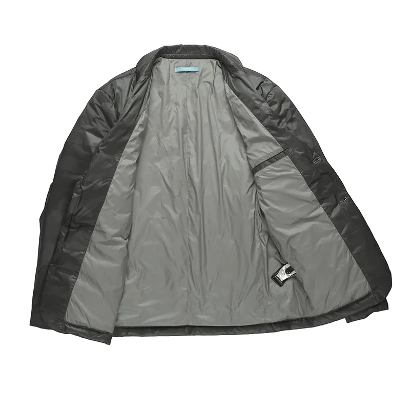 Мужской Камуфляжный костюм темно-синий пуховик с воротником светильник модный