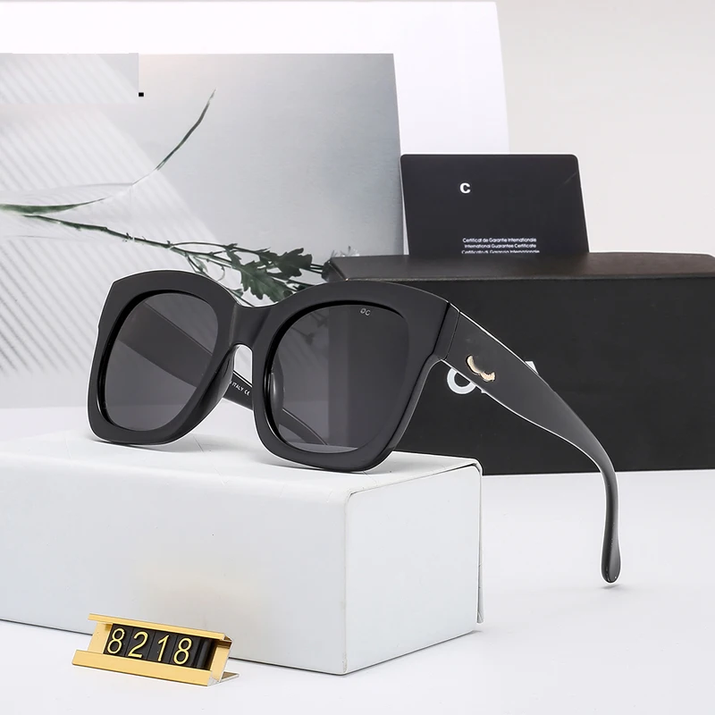 Поляризованные солнцезащитные очки большого размера квадратные для женщин