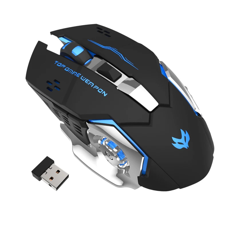 

Wireless Rechargeable Mouse 2400DPI Computer Silent Mouse LED Backlit Ergonomic Gaming Mouse For Laptop PC