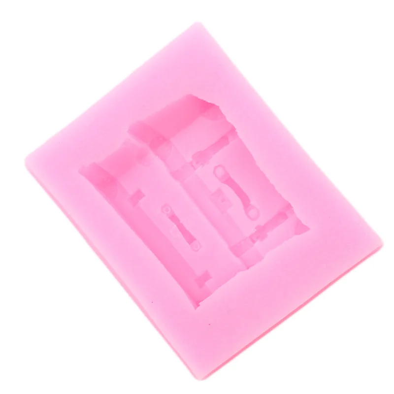 Сахарные чемодан коробка Чемодан силиконовые формы Fondant (сахарная) пресс форма