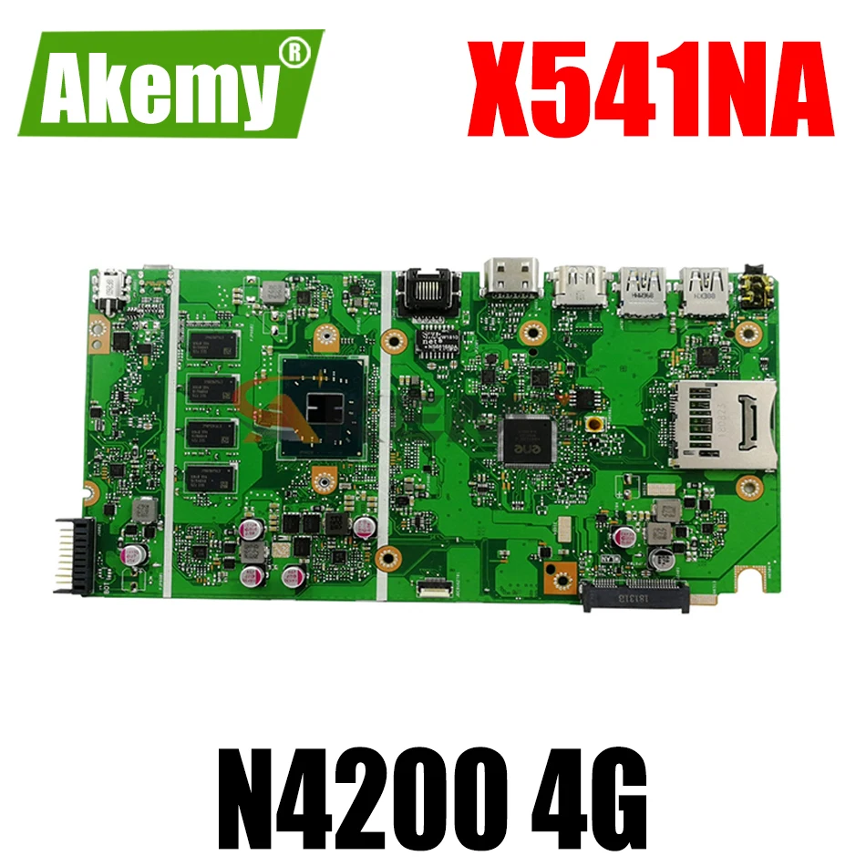 

Материнская плата Akemy X541NA для ноутбука ASUS VivoBook Max X541NA X541N, оригинальная материнская плата 2GB-RAM, процессор Celeron N3350