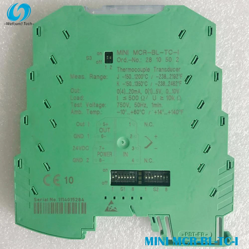 

100% Test For Temperature Transmitter For Phoenix MINI MCR-BL-TC-I 2810502 Work Good