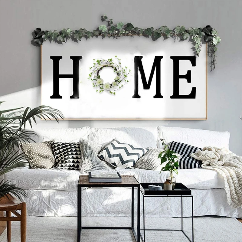 

Artificial Dahlia Wreath Rattan with Green Leaves 20 inches for front Door Decor 87HA