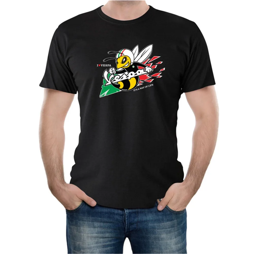 Мотоциклетная футболка с круглым вырезом Мужская коротким рукавом трендовая