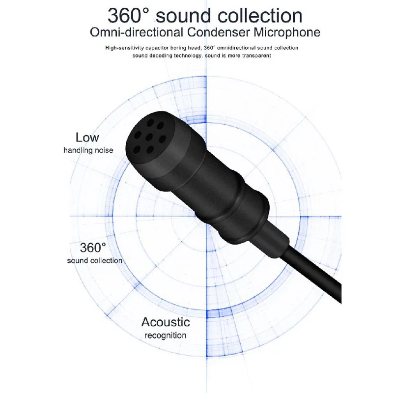 KM-D1 Cable Lavalier Cilp Microphone With Button Battery Condenser for Phone &amp Camera SLR Vlog Recordering microfono | Электроника