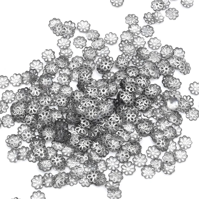 500 шт. 7 мм цветок бусины в форме &quotсделай сам&quot конечные цветов Свободные Spacer