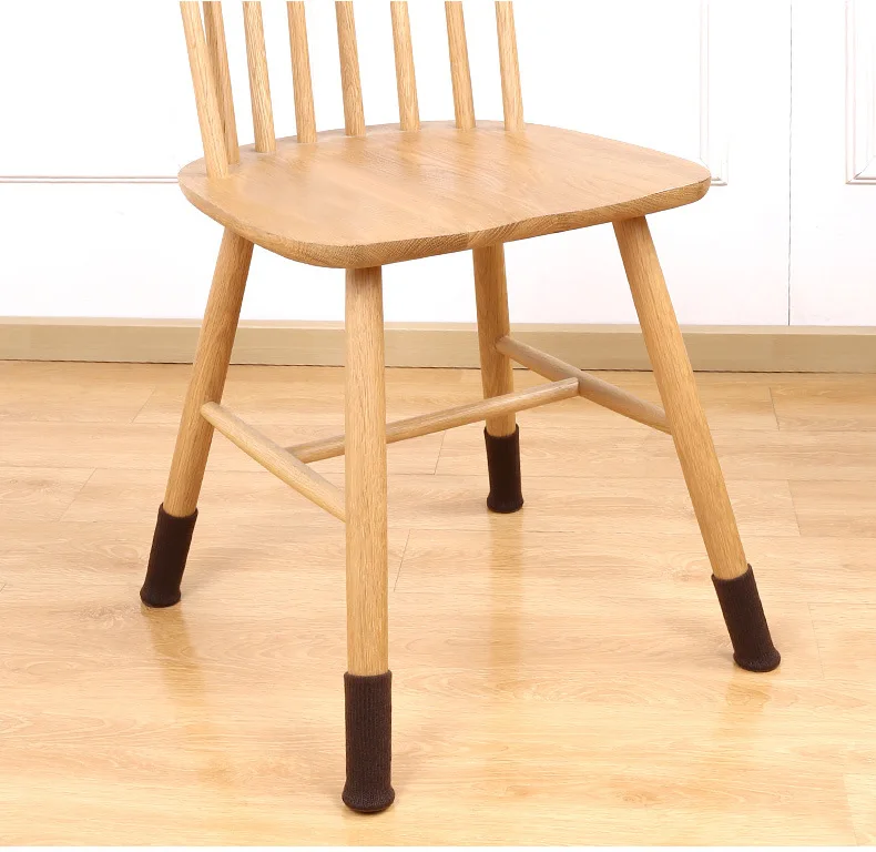 

16Pcs Knitting Silicone Furniture Leg Protection Cover Table Feet Pad Floor Protector For Chair Leg Washable Anti-slip Table Leg