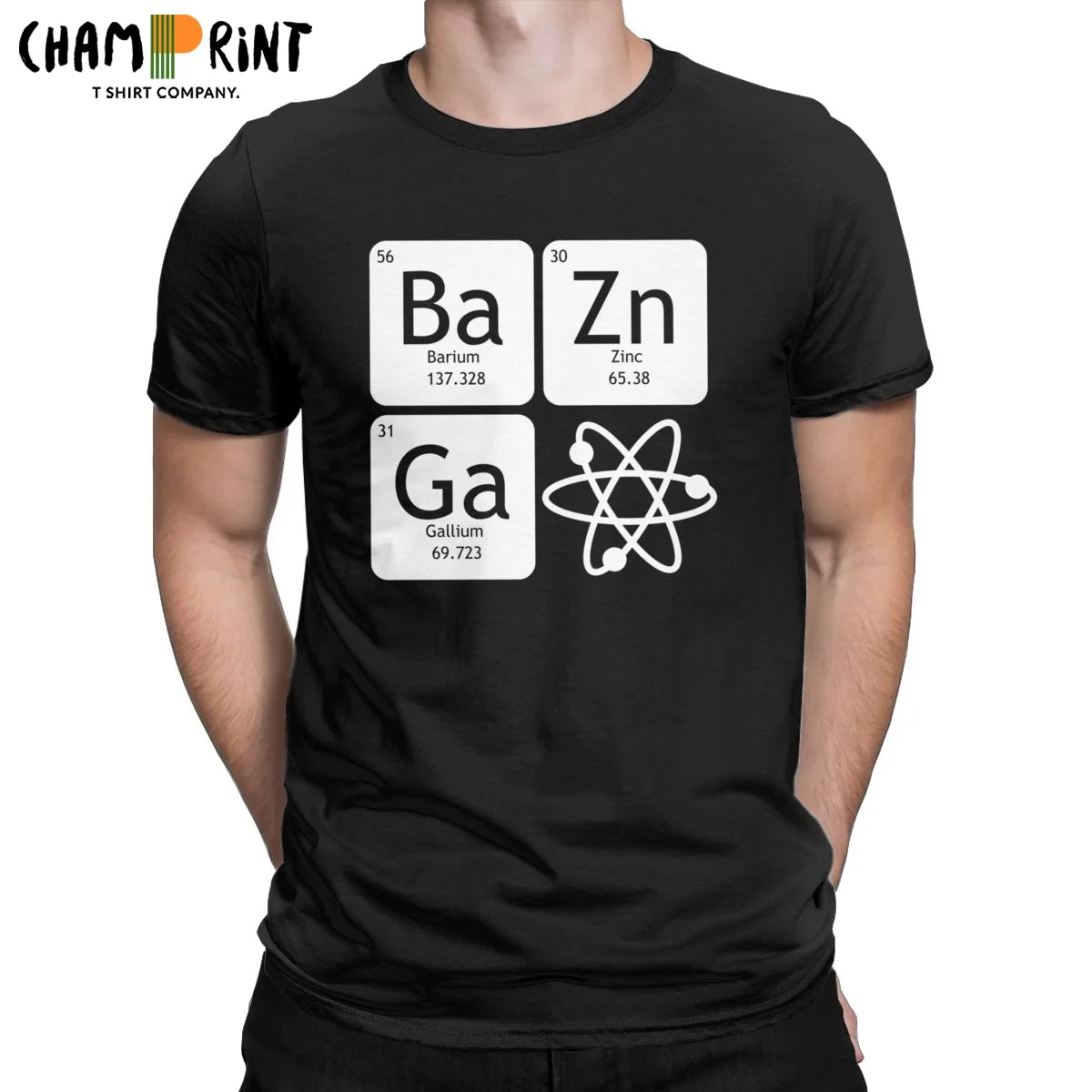 

Футболка Bazinga And Atom Теория большого взрыва, мужские хлопковые повседневные футболки, футболки с периодической столешницей, топы с коротким р...