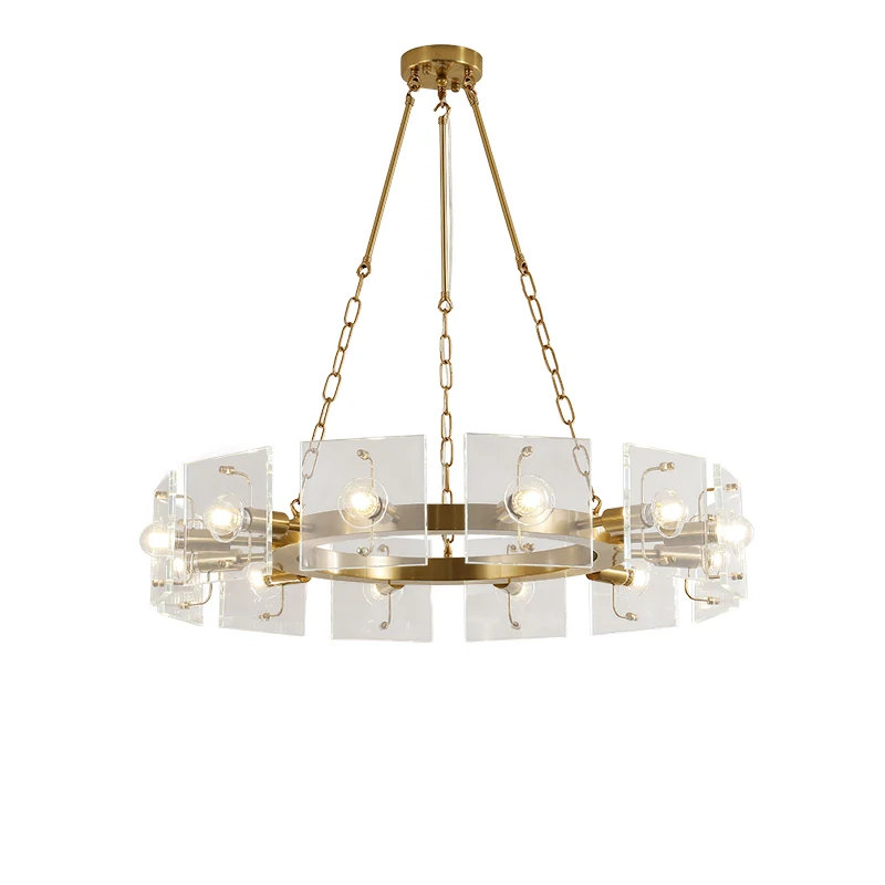 Post-modern light luxury living room led chandelier lighting Nordic home decoration simple bedroom dining | Лампы и освещение