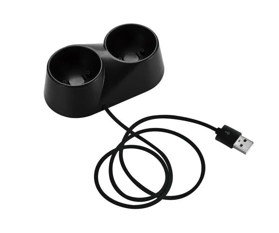 Зарядная станция с двумя USB Подставка для PS4 PlayStation 4 VR PSVR игровой контроллер ручка