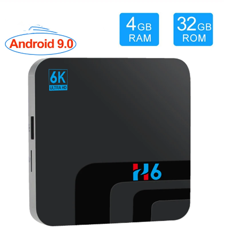 H6 Ultra Smart tv Box Android 9 0 Allwinner четырехъядерный процессор 4 Гб ram 32 USB 3 6K Playstore Youtube Wifi