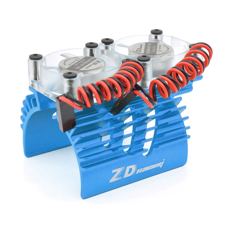 ZD Double Fan Motor Cooling Radiator 40-42Mm For 1/8 Traxxas X-Maxx Summit E-Revo ARRMA 1/7 Racing EX-07 EX07 RC Car | Игрушки и хобби
