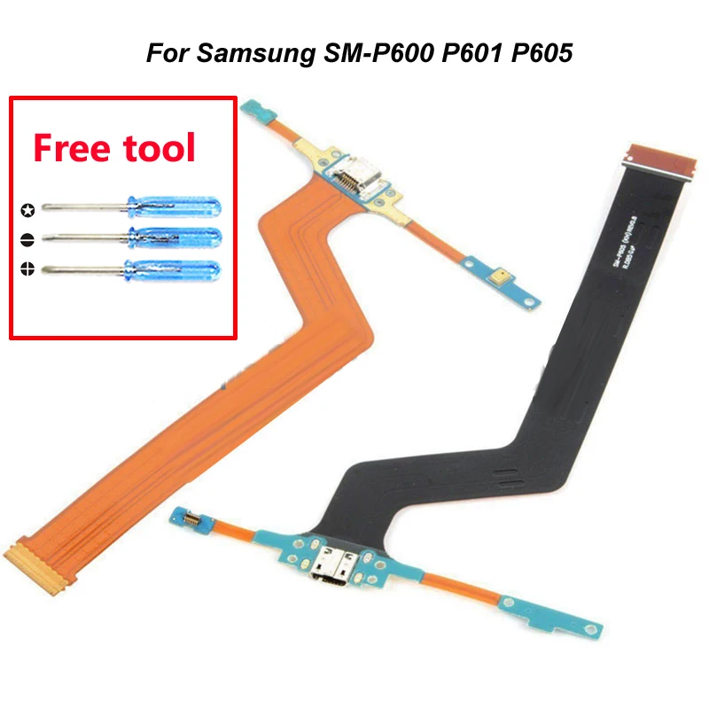 Гибкий кабель для микрофона Samsung P601 P605 док-станция зарядки порт USB запасные части |