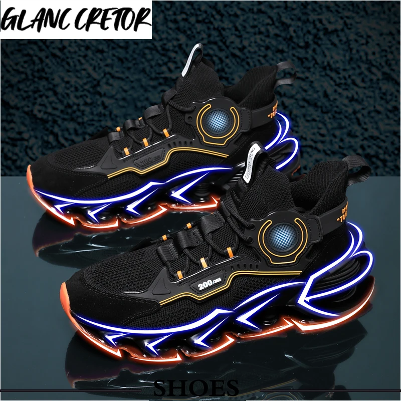 

Summer Jogging Shoes Fashion Antiskid Damping Sports Shoes Zapatillas New Classic Men Free Running Shoes High-top Blade Sneakers
