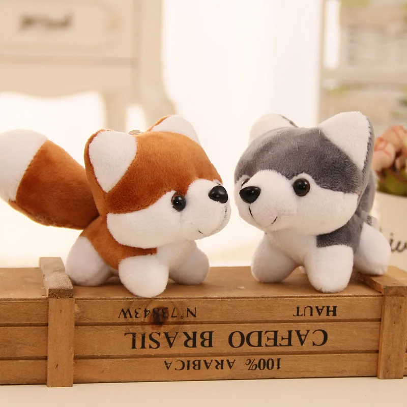 Собака Хаски плюшевые игрушки собаки кукла собачий брелок игрушки|Плюшевые