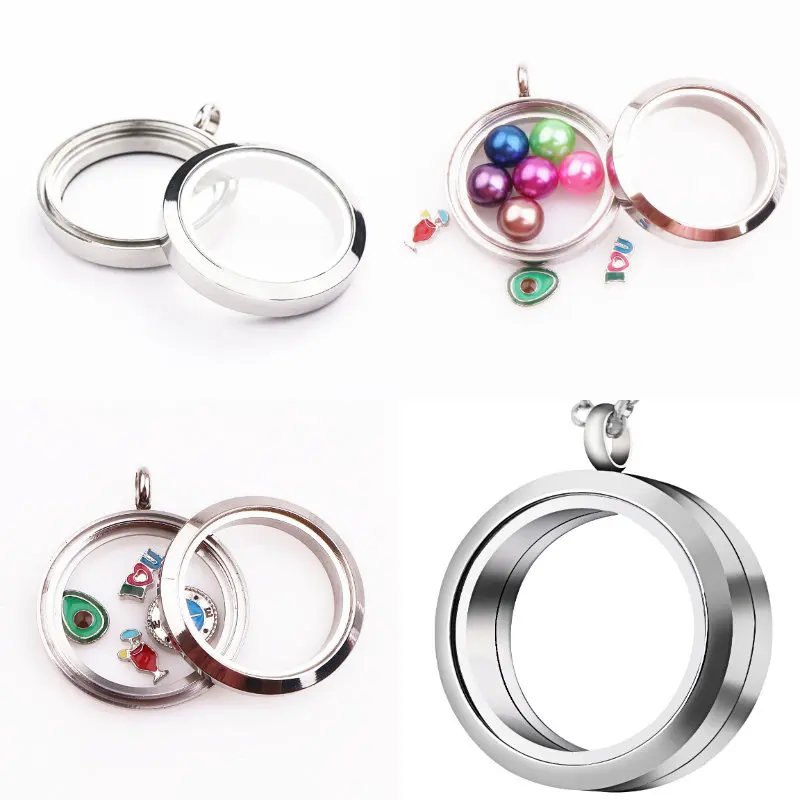 10 шт./лот геометрическая форма 30 мм круглый стеклянный медальон для ароматерапии