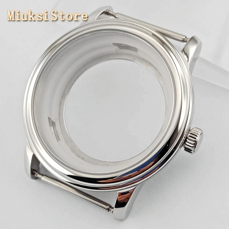 Чехол для часов 40 мм с сапфировым стеклом серебристый/розовое золото/золото